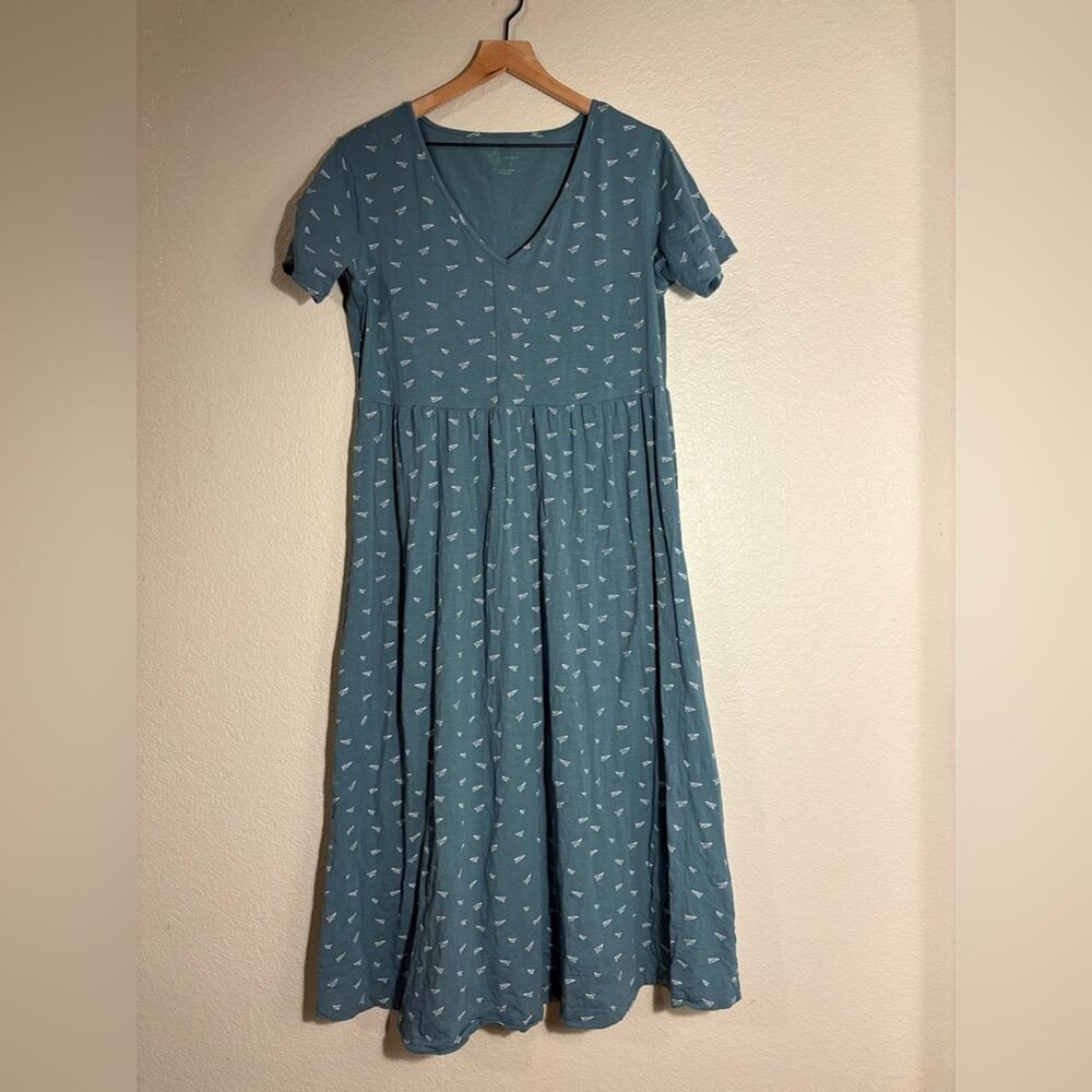 Kate Quinn Little Liam Size L Paper Airplane Midi Dress